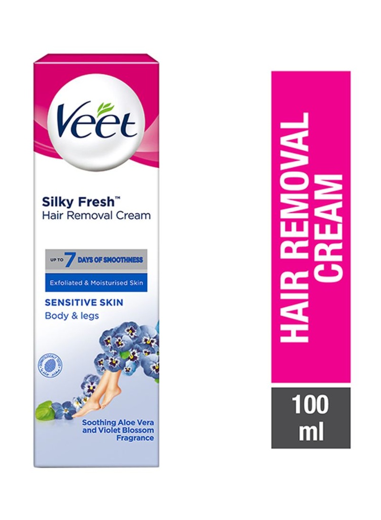 (3 X MIX as per Listing ) 3 X 100ml Veet Silky Fresh Hair Removal Cream Sensitive, Normal & Dry Skin