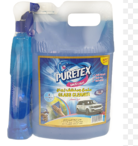 بيورتكس منظف و ملمع زجاج 4 لتر+ 650 مل