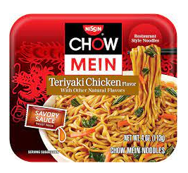 Nissin Chow Mein Noodles, Teriyaki Chicken - 4 Oz