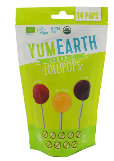 YumEarth Organic Pops Vitamin C - Assorted Flavors | 3 Oz Package