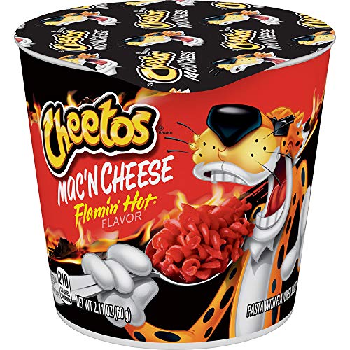 Cheetos Mac  N Cheese  Flamin  Hot Flavor  Mac and Cheese  Macaroni and Cheese  Shelf-Stable 2.11 Oz Cup (Packaging May Vary)