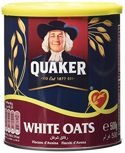 Quaker White Oats Tin  500g