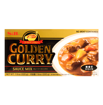 S&B Golden Curry Sauce Mix  Hot  8.4-Ounce (2 Pack)