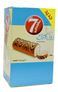 سفن دايز سويس رول بحشوة الفانيلا 12*20جم 