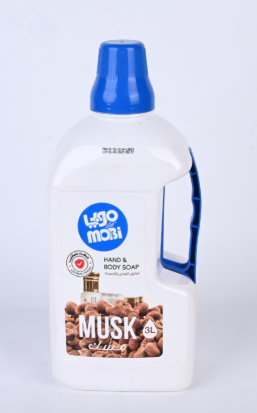 موبي صابون اليدين والجسم برائحة المسك 3 لتر