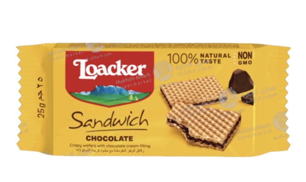 لواكر ساندويتش شوكلاته ٢٥ جم