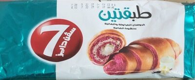 سفن دايز كرواسان طبقتين الفراولة والفانيلا 90 جم