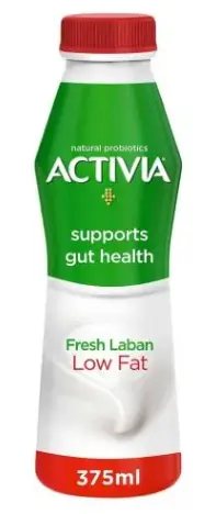 اكتيفيا لبن طازج قليل الدسم 375 مل 