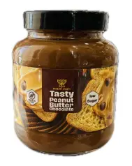 هيلثي اند تيستي كريمة زبدة الفول السوداني بالشوكولاتة 375جم 