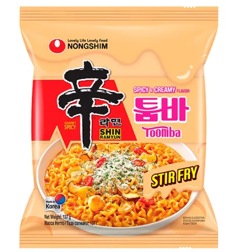 نونج شيم شن راميون توومبا نكهة حارة وكريمة 137 جم
