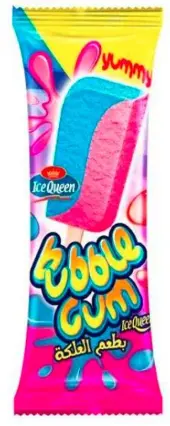 ايس كوين ايس كريم  شبية مثلج حليب نكهة فقاعات العلكة 80 مل