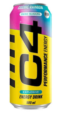 سي فور مشروب طاقة بنكهة الفواكة مع المحليات 500 مل 