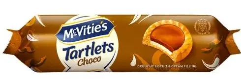 ماكفيتز تارتليتس بسكويت بسكويت مقرمش بحشوة شوكولاتة بالحليب 100 جم