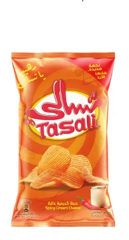 تسالي رقائق البطاطس جبنة كريمية حارة 155 جم  
