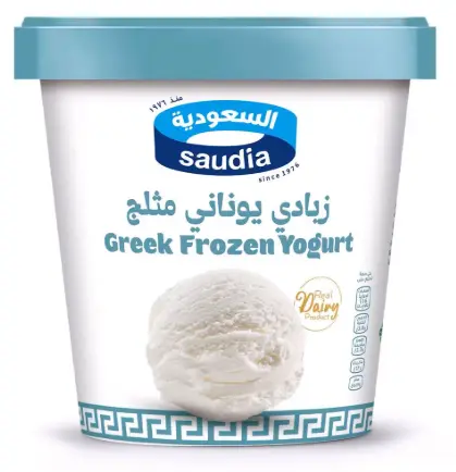 السعودبة ايس كريم زبادي يوناني كلاسيك مجمد 125 مل 