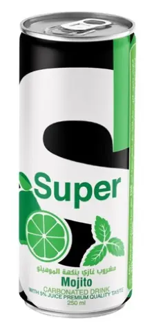 سوبر مشروب غازي بنكهة الموهيتو 250مل