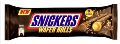 سنيكرز ويفر رولز محشو بكريمة الشوكولاتة 24 جم
