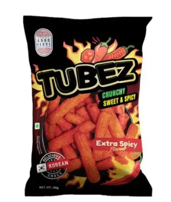 قود سيول تيوبز سناك كوري كرنشي   كيك ان ترافل85 جم