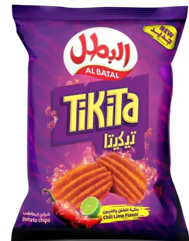 البطل شرائح البطاطس تيكيتا بنكهة الليمون والفلفل 155 جم 