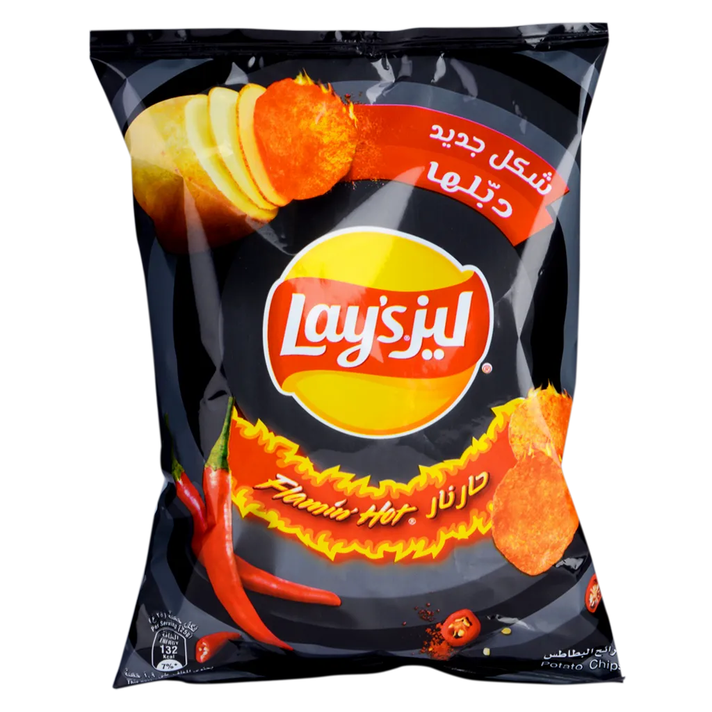 ليز رقائق البطاطس حار نار 45 جم