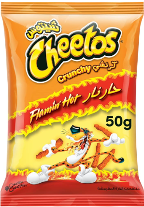 شيتوس منتفخات الذرة حار نار 50 جم