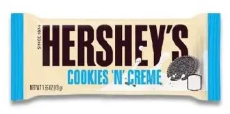 هيرشي شوكولاته البيضاء بقطع البسكويت 43 جم 