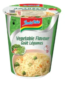 اندومي كاسات شعيريه بنكهةالخضار سريعه التحضير 60جم   