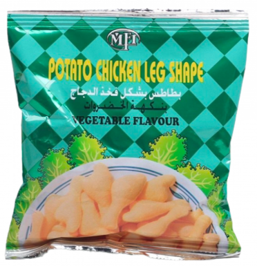 ام اف اي بطاطس بشكل افخاذ الدجاج بنكهة الخضروات 12 جم