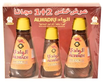 الوادي شيرة بنكهة الكراميل الصناعية 2+1 مجانا  380 جرام