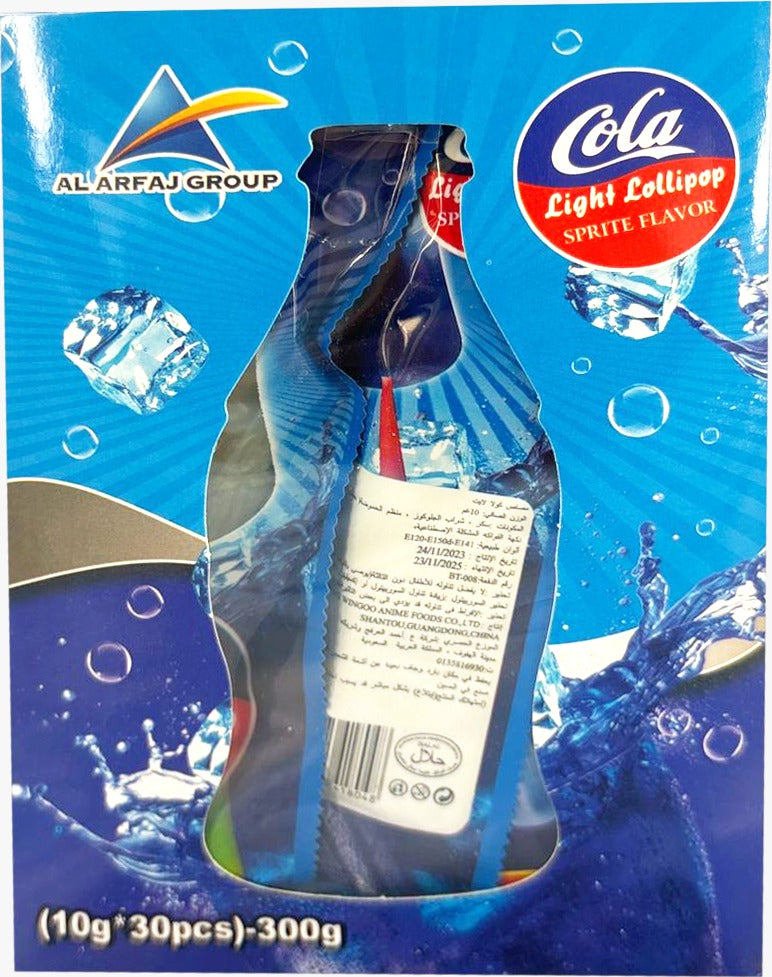 كولا لايت مصاص  بنكهة السبرايت 30 * 10 جم