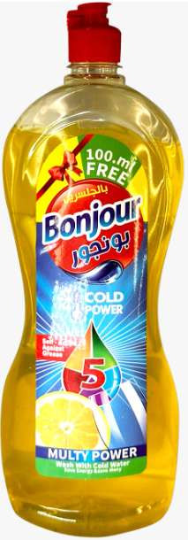 بونجور سائل غسيل الصحون 1 لتر +100مل مجانا