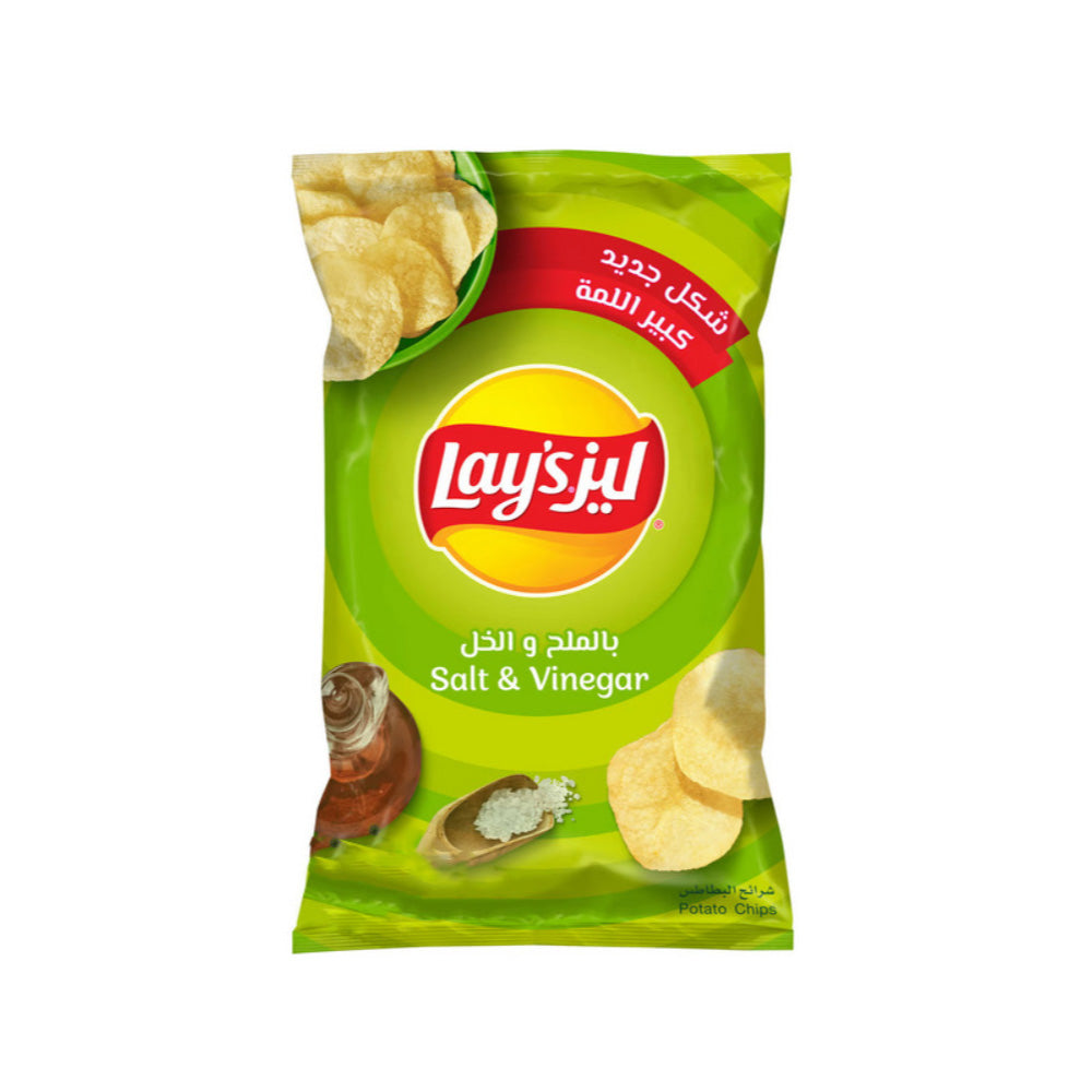 ليز رقائق البطاطس بالملح والخل 155 جم