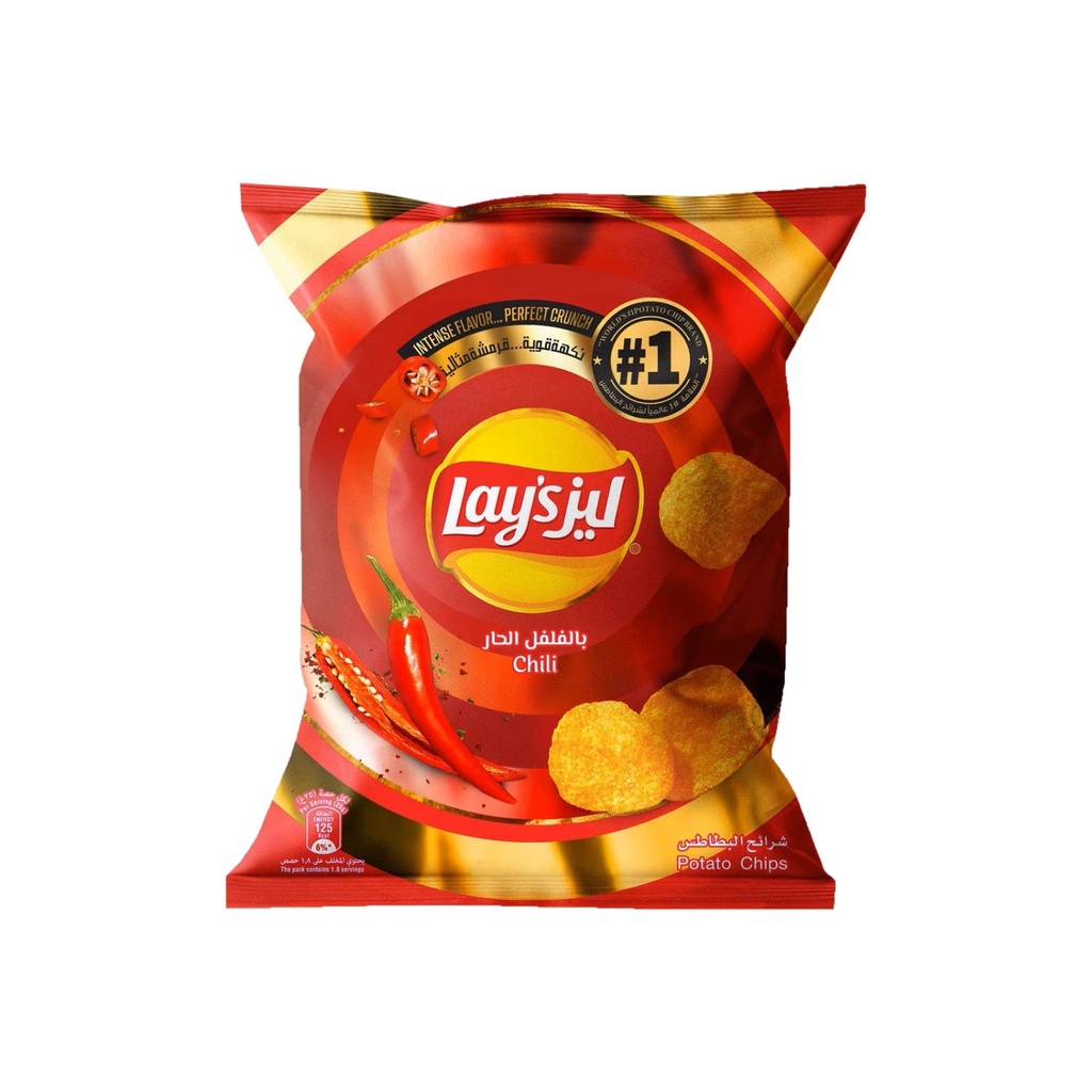ليز بطاطس بنكهة الفلفل الحار ١١ جم