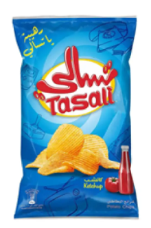 تسالي رقائق البطاطس بالكاتشب 155 جم