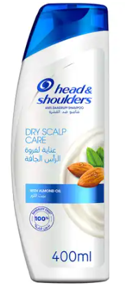 هيد اند شولدرز شامبو ضد القشرة عنابة لفروة الراس الجافة بزيت اللوز 400مل