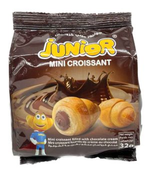 جونيور ميني كرواسان محشو بكريمة الشوكولا 32 جم