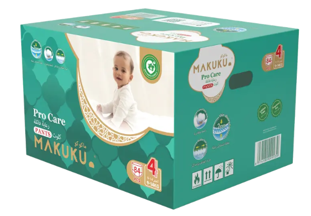 ماكوكو حفائض رعاية فائقة  مقاس 4 كلوت 84 حفاض