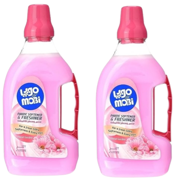 موبي منعم ومعطر للاقمشة برائحة الزهور 2لتر + 2لتر