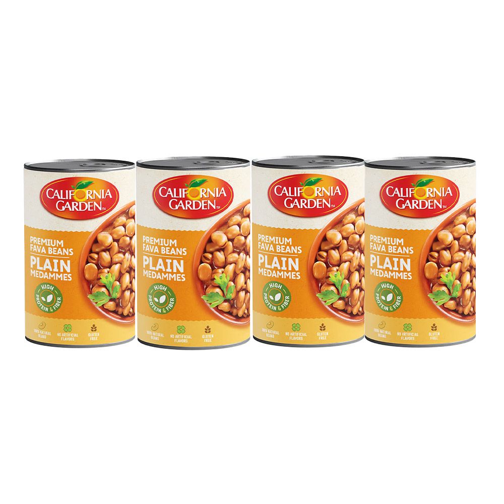 حدائق كاليفورنيا فول مدمس سادة درجة اولى 3+1 مجانا 1800 جم