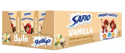 صافيو حليب فانيلا تعزيز المناعة 18*140مل