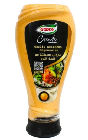 قودي مايونيز سيراتشا مع خلطة الثوم 250 مل