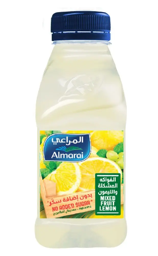 المراعي عصير الفواكه المشكلة والليمون بدون اضافة سكر 200 مل