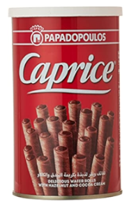 كابرس شوكولاتة لفائف ويفر بكريمة البندق والكاكاو 115 جم