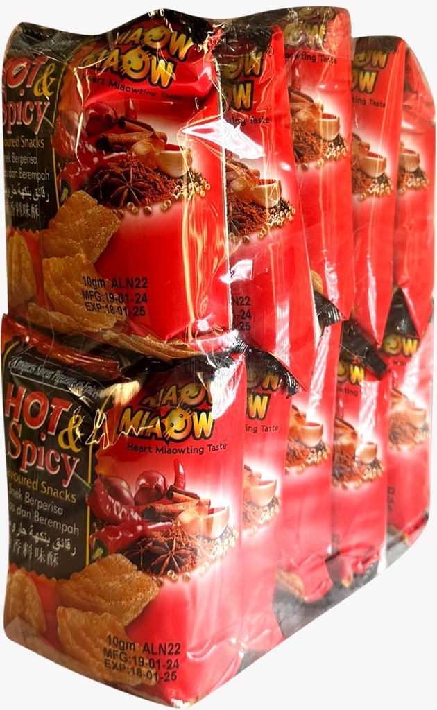 مياو مياو بطاطس بنكهة الحار ومتبل 10 * 60 جم