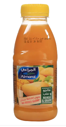 المراعي عصير مانجو وعنب بدون اضافة سكر 200مل