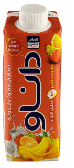 الصافي داناو عصير مع بالحليب الطازج برتقال وموز وفراولة 180مل