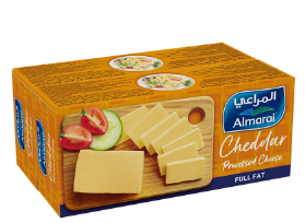 المراعي جبنة تشدر مطبوخة كاملة الدسم 454جم