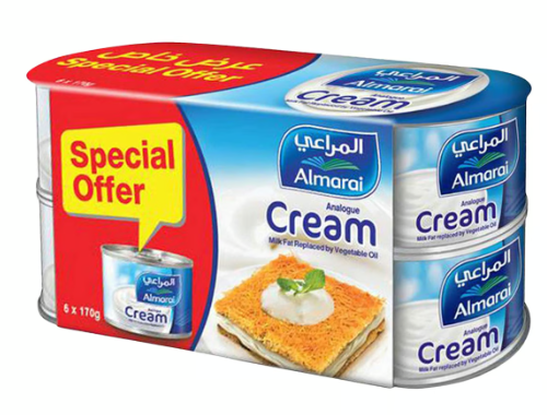 المراعي شبيهة القشطة معدله بالزيت النباتي 6*170جم