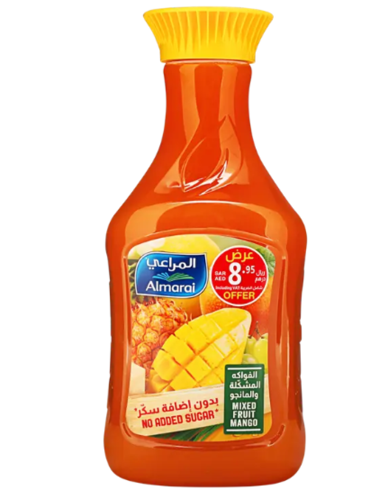 المراعي عصير الفواكه المشكلة مانجو بدون اضافة سكر 1.4 لتر