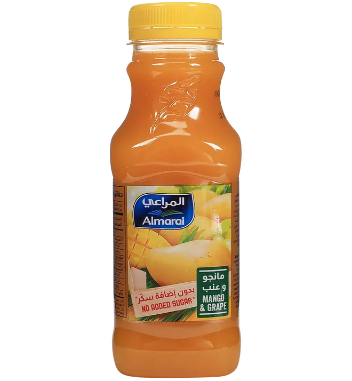 المراعي عصير مانجو وعنب بدون اضافة سكر 300مل